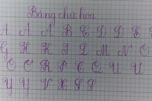 cách viết các nét cơ bản trong tiếng Việt.