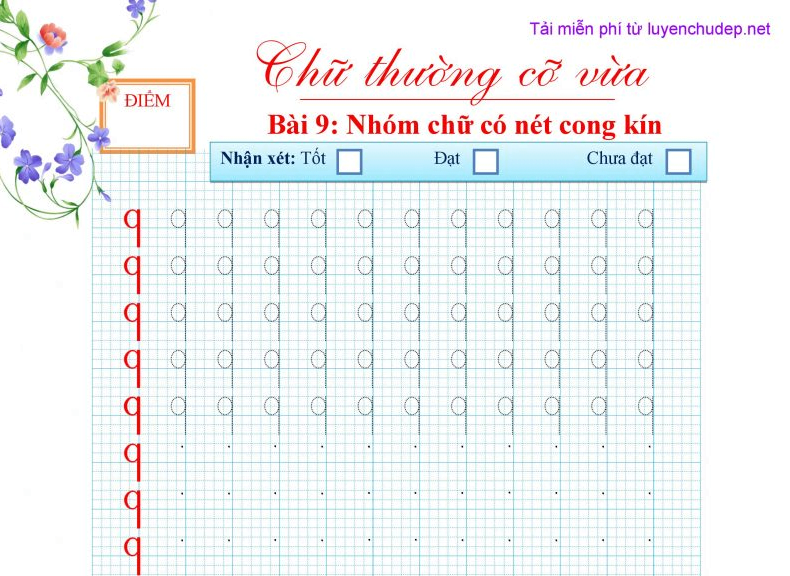 Lưu trữ bài tập tập viết - Luyện chữ đẹp